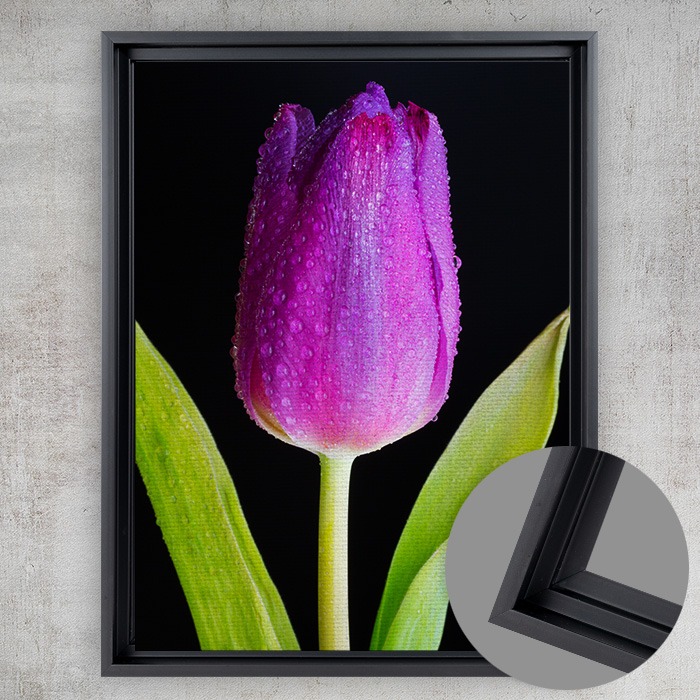 9x12 Matte Canvas (1.25in), Black Frame