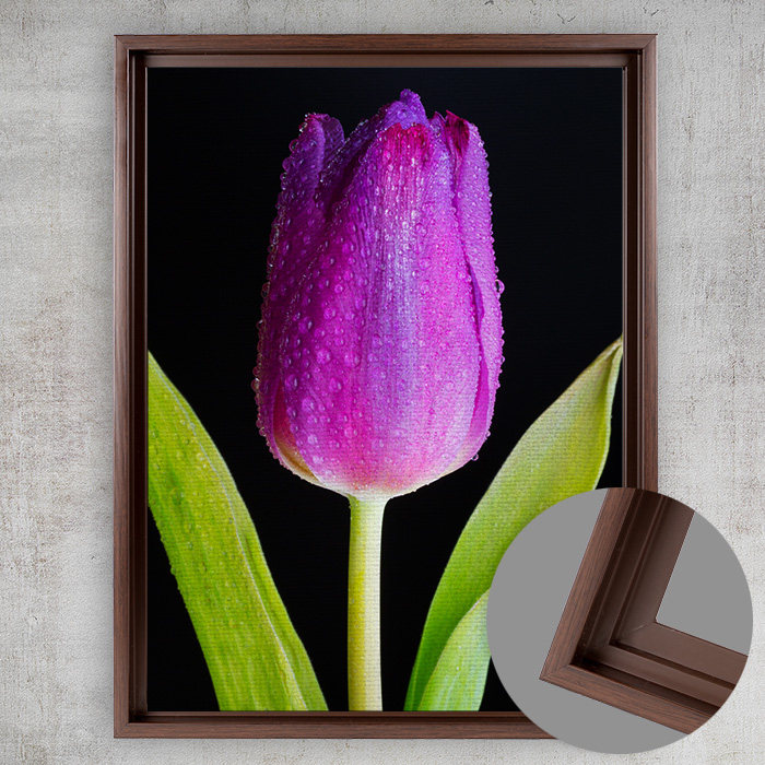 9x12 Matte Canvas (1.25in), Espresso Frame