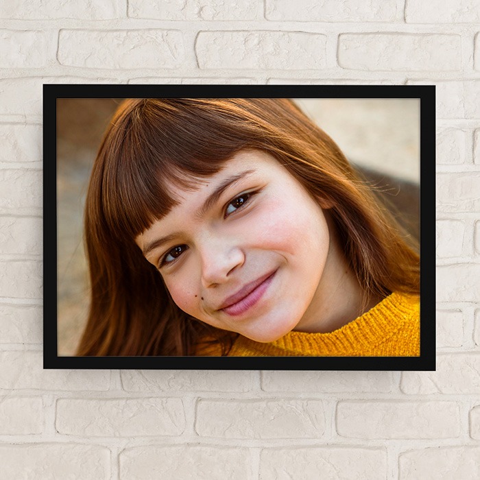 10x8 Black Frame with Semi-Gloss Print (landscape)