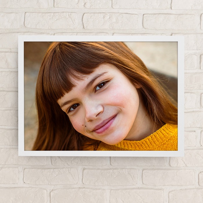 10x8 White Frame with Semi-Gloss Print (landscape)